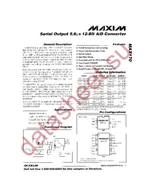 MAX170DCWE+ datasheet  